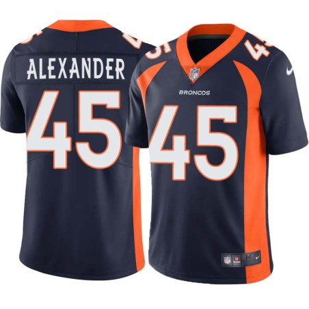 Roc Alexander #45 Broncos Navy Jersey