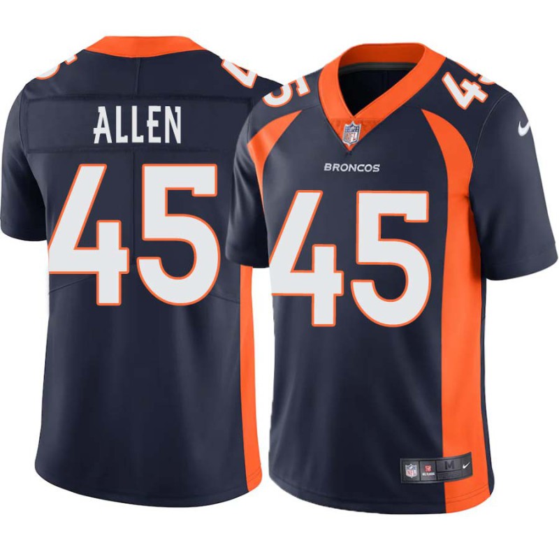 Christopher Allen #45 Broncos Navy Jersey