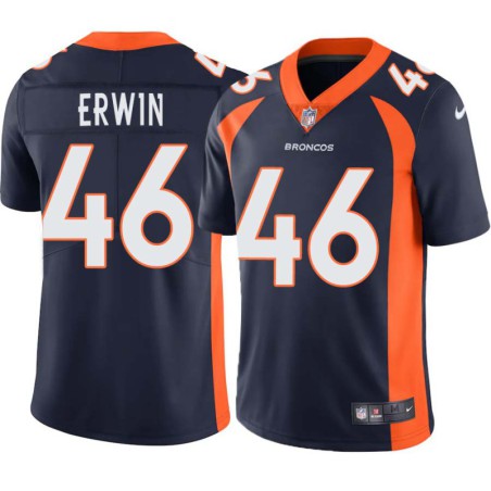 Terry Erwin #46 Broncos Navy Jersey