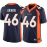 Terry Erwin #46 Broncos Navy Jersey