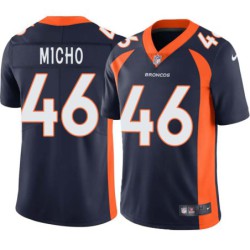 Bobby Micho #46 Broncos Navy Jersey
