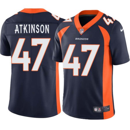 George Atkinson #47 Broncos Navy Jersey