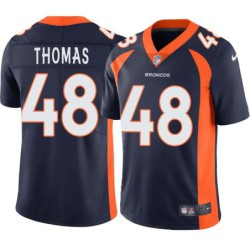 Earlie Thomas #48 Broncos Navy Jersey