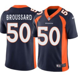 Fred Broussard #50 Broncos Navy Jersey