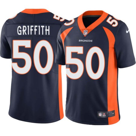 Jonas Griffith #50 Broncos Navy Jersey