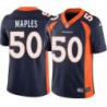 Bobby Maples #50 Broncos Navy Jersey