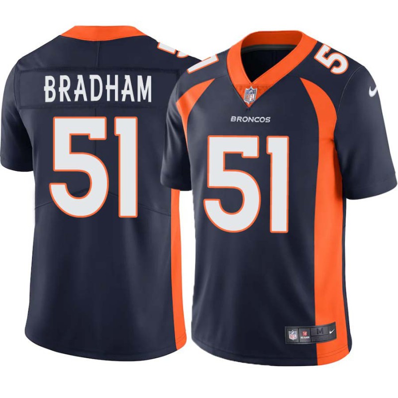 Nigel Bradham #51 Broncos Navy Jersey