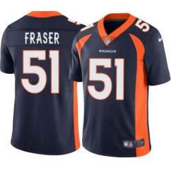 Jim Fraser #51 Broncos Navy Jersey