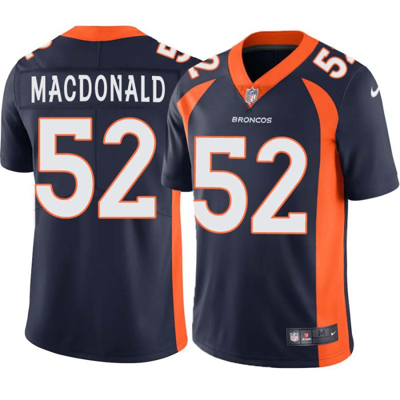 Dan MacDonald #52 Broncos Navy Jersey