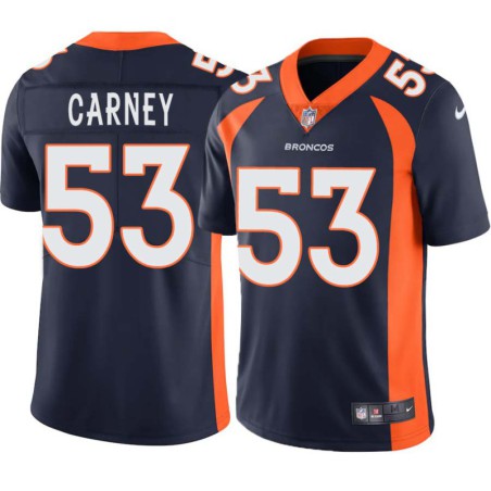 Malik Carney #53 Broncos Navy Jersey