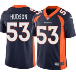 Bob Hudson #53 Broncos Navy Jersey