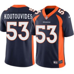 Niko Koutouvides #53 Broncos Navy Jersey