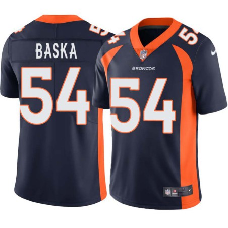 Rich Baska #54 Broncos Navy Jersey