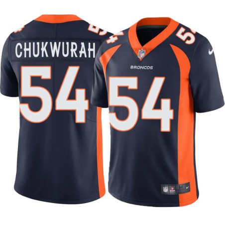 Patrick Chukwurah #54 Broncos Navy Jersey