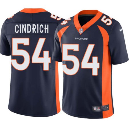 Ralph Cindrich #54 Broncos Navy Jersey