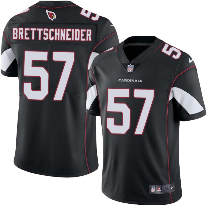 Cardinals #57 Carl Brettschneider Stitched Black Jersey