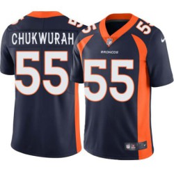 Patrick Chukwurah #55 Broncos Navy Jersey