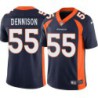 Rick Dennison #55 Broncos Navy Jersey