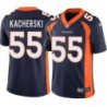 John Kacherski #55 Broncos Navy Jersey