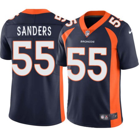 Glenell Sanders #55 Broncos Navy Jersey