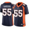 Glenell Sanders #55 Broncos Navy Jersey