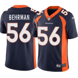 Dave Behrman #56 Broncos Navy Jersey