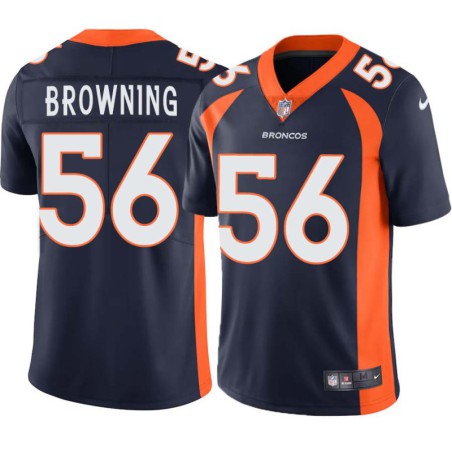 Baron Browning #56 Broncos Navy Jersey