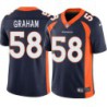 Tom Graham #58 Broncos Navy Jersey