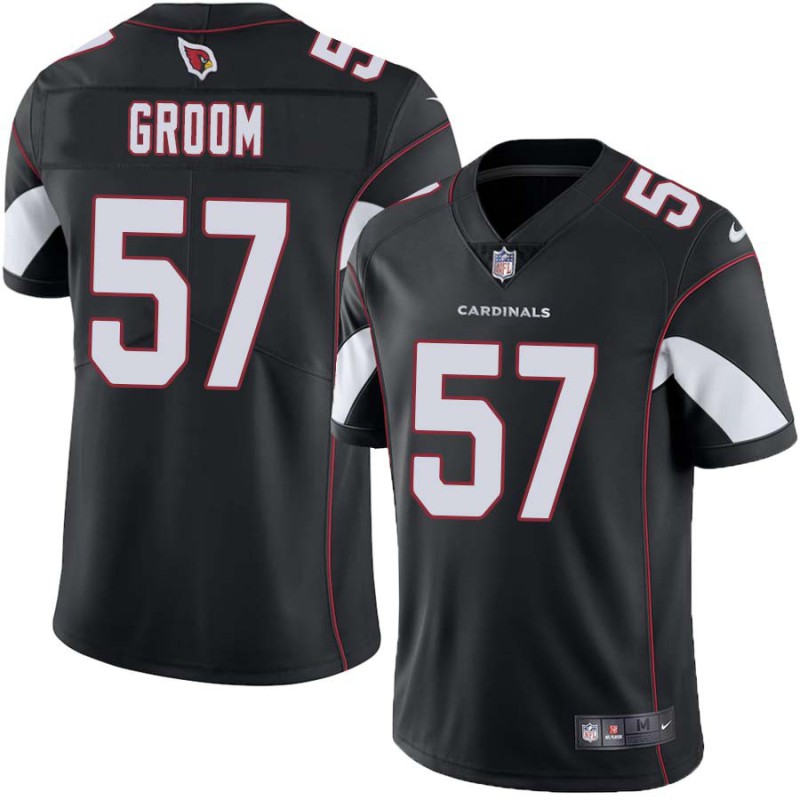 Cardinals #57 Jerry Groom Stitched Black Jersey