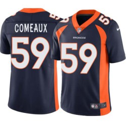 Darren Comeaux #59 Broncos Navy Jersey