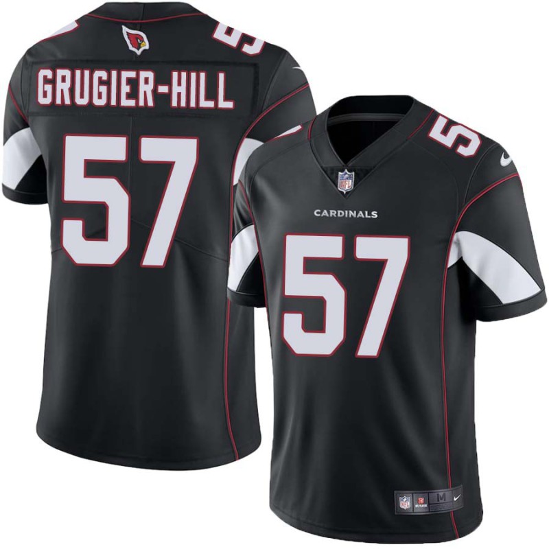 Cardinals #57 Kamu Grugier-Hill Stitched Black Jersey