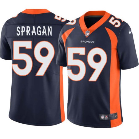 Donnie Spragan #59 Broncos Navy Jersey