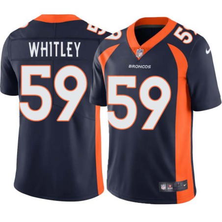 Taylor Whitley #59 Broncos Navy Jersey