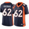 Mike Freeman #62 Broncos Navy Jersey