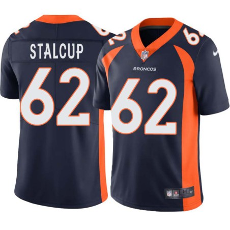 Jerry Stalcup #62 Broncos Navy Jersey