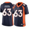 Dave Costa #63 Broncos Navy Jersey