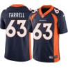 Sean Farrell #63 Broncos Navy Jersey