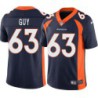 Buzz Guy #63 Broncos Navy Jersey