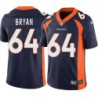 Bill Bryan #64 Broncos Navy Jersey