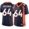 Lennie Friedman #64 Broncos Navy Jersey