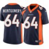 Will Montgomery #64 Broncos Navy Jersey