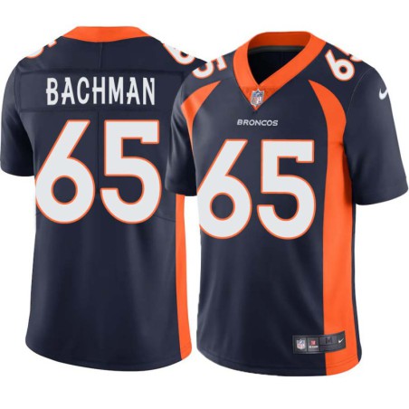 Jay Bachman #65 Broncos Navy Jersey