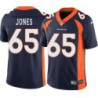 Brett Jones #65 Broncos Navy Jersey