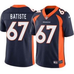 D'Anthony Batiste #67 Broncos Navy Jersey