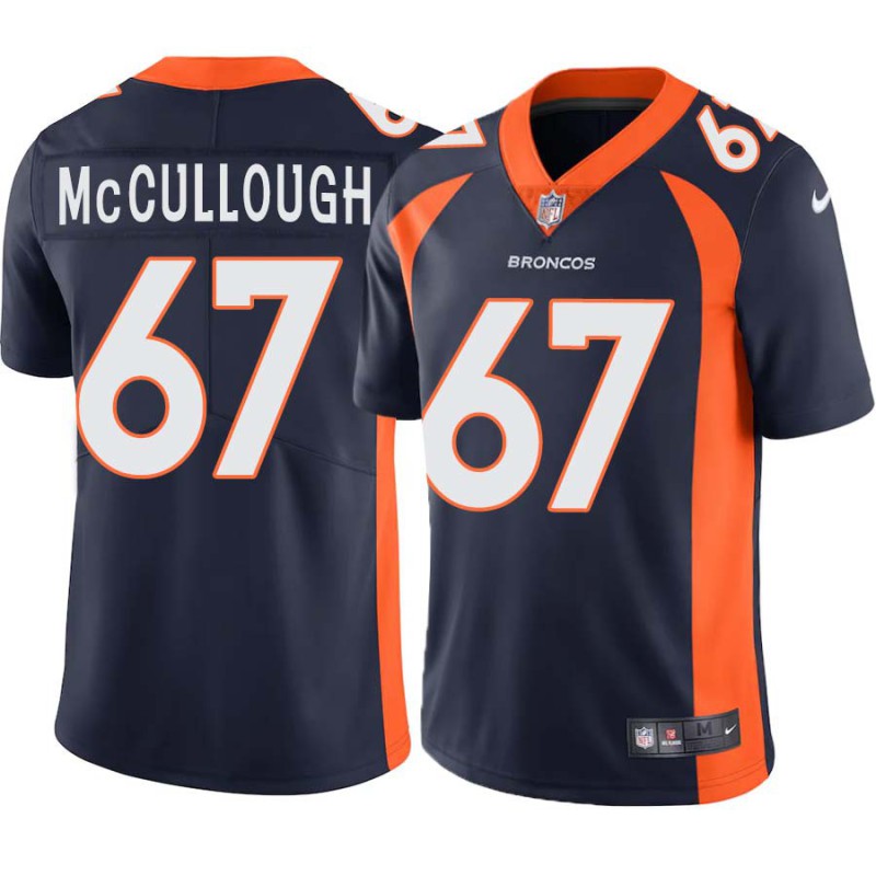 Bob McCullough #67 Broncos Navy Jersey