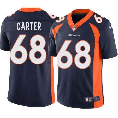 Rubin Carter #68 Broncos Navy Jersey