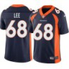 Larry Lee #68 Broncos Navy Jersey