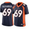 P.J. Alexander #69 Broncos Navy Jersey