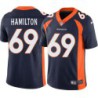 Darrell Hamilton #69 Broncos Navy Jersey