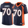 Ja'Wuan James #70 Broncos Navy Jersey